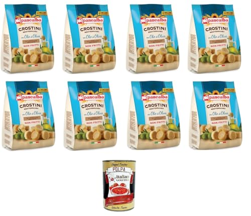 Panealba- Crostini Multipack Gusto Mediterraneo Mediterraner Geschmack 8x168gr + Italian Gourmet polpa 400g Panealba- Crostini Multipack Gusto Mediterraneo Mediterraner Geschmack 8x168gr + Italian Gourmet polpa 400g von Italian Gourmet E.R.