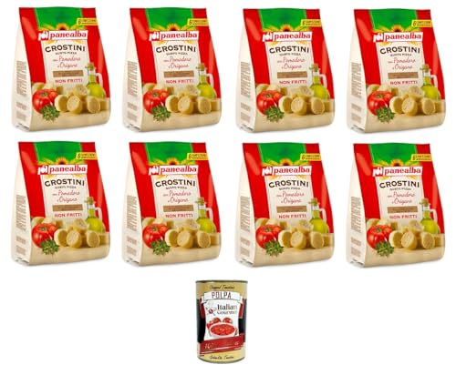 Panealba Crostini Multipack Gusto Pizza Mit Tomate und Oregano 8x168gr + Italian Gourmet polpa 400g Panealba Crostini Multipack Gusto Pizza Mit Tomate und Oregano 8x168gr + Italian Gourmet polpa 400g von Italian Gourmet E.R.