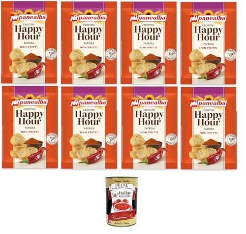 Panealba Happy Hour Crostini alla Paprika -Crostini 8x50gr + Italian Gourmet polpa 400g Panealba Happy Hour Crostini alla Paprika -Crostini 8x50gr + Italian Gourmet polpa 400g von Italian Gourmet E.R.