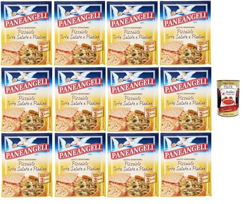 Paneangeli Lievito Pizzaiolo Torte Salate e Piadine istant hefe Mischung, Sofortige Hefe für herzhafte Kuchen und Piadine 12x 145 g + Italian Gourmet polpa 400g Paneangeli Lievito Pizzaiolo Torte Salate e Piadine istant hefe Mischung, Sofortige Hefe für herzhafte Kuchen und Piadine 12x 145 g + Italian Gourmet polpa 400g von Italian Gourmet E.R.