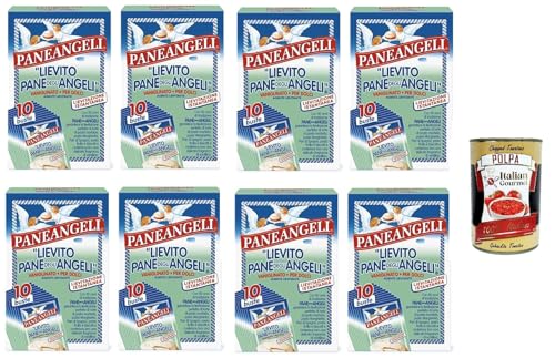 Paneangeli Lievito Vanigliato per Dolci - Vanille Hefe für Desserts - 8x Karton mit 10 Beuteln + Italian Gourmet polpa 400g Paneangeli Lievito Vanigliato per Dolci - Vanille Hefe für Desserts - 8x Karton mit 10 Beuteln + Italian Gourmet polpa 400g von Italian Gourmet E.R.