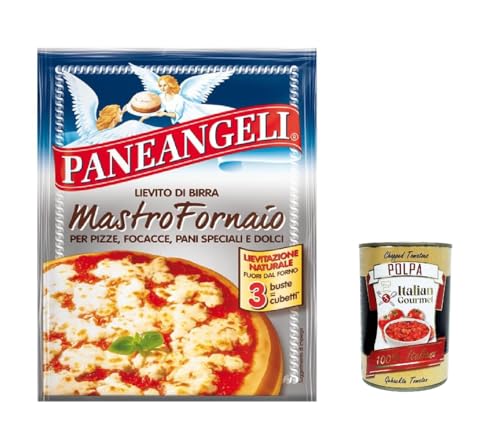 Paneangeli Lievito di Birra Mastro Fornaio - Bierhefe - Vielseitig einsetzbare dehydrierte Hefe für herzhafte und süße Speisen - 50x 21g (3 Beutel à 7g) + Italian Gourmet polpa 400g von Italian Gourmet E.R.