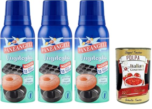 Paneangeli Ungiteglia per dolci e salati insapore Paneangeli-Fett für geschmacksneutrale Süßigkeiten und herzhafte Gerichte 3x75ml+ Italian Gourmet Polpa di Pomodoro 400g Paneangeli Ungiteglia per dolci e salati insapore Paneangeli-Fett für geschmacksneutrale Süßigkeiten und herzhafte Gerichte 3x75ml+ Italian Gourmet Polpa di Pomodoro 400g von Italian Gourmet E.R.