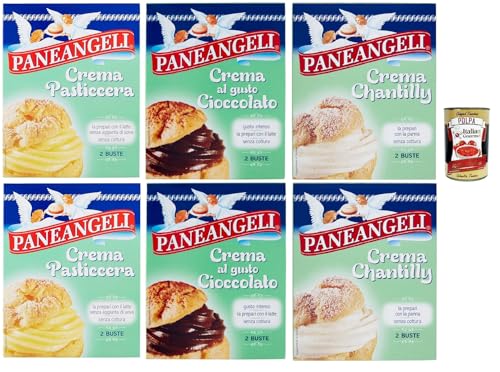 Paneangeli crema Testpaket Creme Chantilly Schokoalde Pudding Pulver Mischung Pudding kuchen, mit einem zarten Vanillegeschmack 6 stuck + Italian Gourmet polpa 400g Paneangeli crema Testpaket Creme Chantilly Schokoalde Pudding Pulver Mischung Pudding kuchen, mit einem zarten Vanillegeschmack 6 stuck + Italian Gourmet polpa 400g von Italian Gourmet E.R.