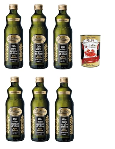 Pantaleo Olio extra vergine di oliva 100% italiano, 100% italienisch extra nativ Olivenöl 6x 750ml + Italian Gourmet plpa 400g Pantaleo Olio extra vergine di oliva 100% italiano, 100% italienisch extra nativ Olivenöl 6x 750ml + Italian Gourmet plpa 400g von Italian Gourmet E.R.
