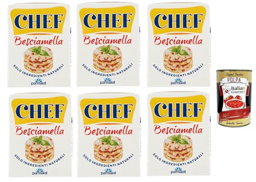 Parmalat Chef Besciamella Klassisches Bechamel Sauce zum Kochen 6x 200ml natürliche Zutaten bereit zum Kochen + Italian Gourmet polpa 400g Parmalat Chef Besciamella Klassisches Bechamel Sauce zum Kochen 6x 200ml natürliche Zutaten bereit zum Kochen + Italian Gourmet polpa 400g von Italian Gourmet E.R.