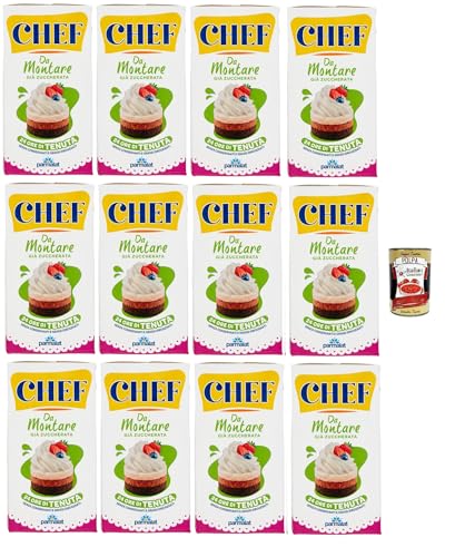 Parmalat Chef Da Montare già zuccherata Gebäckprodukt schon gesüßt Sahne für Desserts 12x 500ml, ohne hydrierte Fette, glutenfrei + Italian Gourmet polpa 400g Parmalat Chef Da Montare già zuccherata Gebäckprodukt schon gesüßt Sahne für Desserts 12x 500ml, ohne hydrierte Fette, glutenfrei + Italian Gourmet polpa 400g von Italian Gourmet E.R.