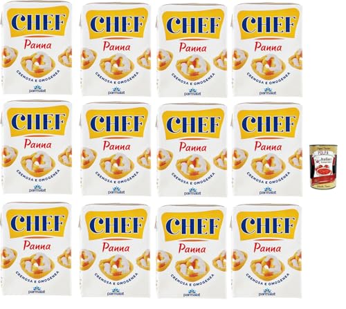 Parmalat Panna chef Sahne per cucinare Kochcreme creme fur Koch, double cream for cooking 12x 200ml + Italian Gourmet polpa 400g Parmalat Panna chef Sahne per cucinare Kochcreme creme fur Koch, double cream for cooking 12x 200ml + Italian Gourmet polpa 400g von Italian Gourmet E.R.