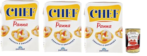 Parmalat Panna chef Sahne per cucinare Kochcreme creme fur Koch, double cream for cooking 3x 200ml + Italian Gourmet polpa 400g Parmalat Panna chef Sahne per cucinare Kochcreme creme fur Koch, double cream for cooking 3x 200ml + Italian Gourmet polpa 400g von Italian Gourmet E.R.