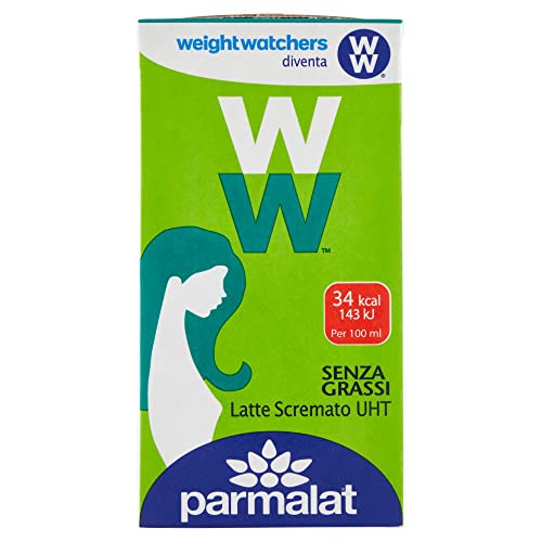 Parmalat Weight Watchers Latte Scremato UHT-Magermilch Fettfrei Haltbare Milch Tetrapak 500ml von Italian Gourmet E.R.