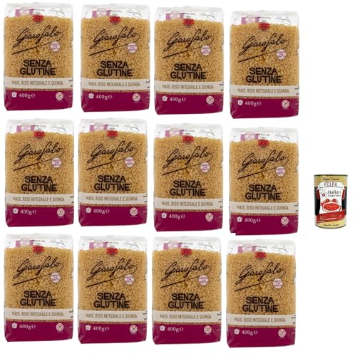 Pasta Anellini 12x 400 g Senza Glutine Glutin free, glutenfrei Pasta Noodles + Italian Gourmet Polpa 400 g Pasta Anellini 12x 400 g Senza Glutine Glutin free, glutenfrei Pasta Noodles + Italian Gourmet Polpa 400 g von Italian Gourmet E.R.