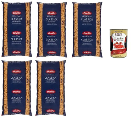 Pasta Barilla Sedani Rigati Ristorante Nr. 94 italienisch Nudeln 5x 5kg pack Catering Foodservice + Italian Gourmet polpa von Italian Gourmet E.R.