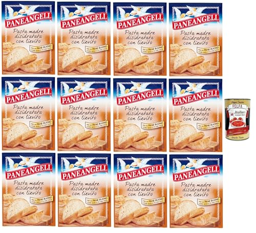 Pasta Madre Disidratata con Lievito, Mutter Pasta mit Hefe dehydriert für Brot bread, Dehydrierter Sauerteig mit Brauerhefe und Mörsermehl 12x 30 g + Italian Gourmet polpa 400g Pasta Madre Disidratata con Lievito, Mutter Pasta mit Hefe dehydriert für Brot bread, Dehydrierter Sauerteig mit Brauerhefe und Mörsermehl 12x 30 g + Italian Gourmet polpa 400g von Italian Gourmet E.R.