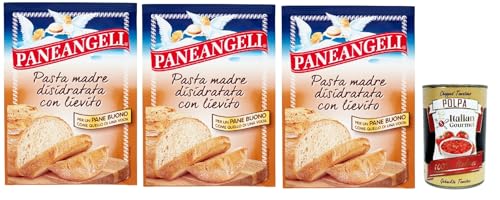 Pasta Madre Disidratata con Lievito, Mutter Pasta mit Hefe dehydriert für Brot bread, Dehydrierter Sauerteig mit Brauerhefe und Mörsermehl 3x 30 g + Italian Gourmet polpa 400g Pasta Madre Disidratata con Lievito, Mutter Pasta mit Hefe dehydriert für Brot bread, Dehydrierter Sauerteig mit Brauerhefe und Mörsermehl 3x 30 g + Italian Gourmet polpa 400g von Italian Gourmet E.R.