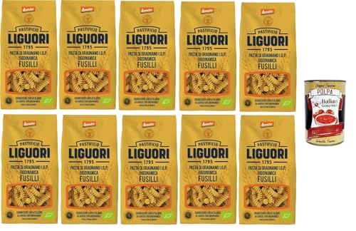 Pastificio Liguori, Pasta di Gragnano IGP Biodinamica, Fusilli Biodynamische Gragnano-Pasta mit IGP 10x400gr + Italian Gourmet polpa 400g Pastificio Liguori, Pasta di Gragnano IGP Biodinamica, Fusilli Biodynamische Gragnano-Pasta mit IGP 10x400gr + Italian Gourmet polpa 400g von Italian Gourmet E.R.