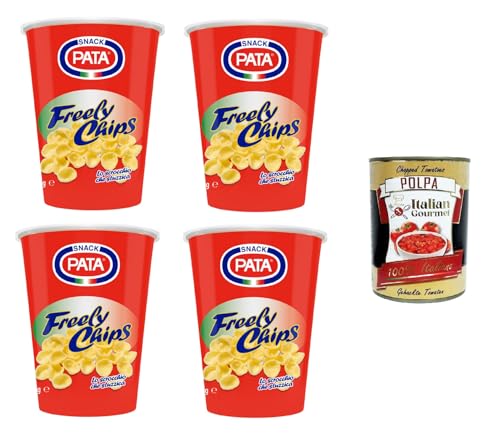 Pata Freely Chips Lo scrocchio che stuzzica Das Knarren, das neckt 4x 35gr + Italian Gourmet Polpa 400g Pata Freely Chips Lo scrocchio che stuzzica Das Knarren, das neckt 4x 35gr + Italian Gourmet Polpa 400g von Italian Gourmet E.R.