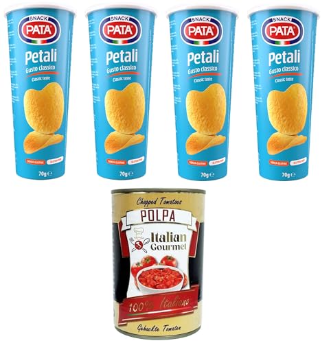 Pata Petali gusto classico Blütenblätter mit klassischem Geschmack 4x 70gr + Italian Gourmet polpa 400g Pata Petali gusto classico Blütenblätter mit klassischem Geschmack 4x 70gr + Italian Gourmet polpa 400g von Italian Gourmet E.R.