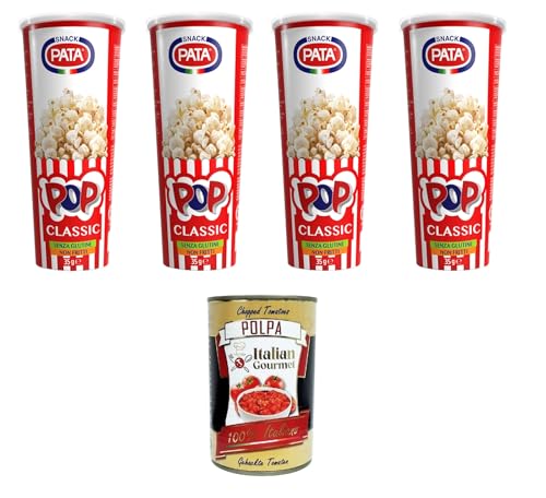 Pata Pop Classic- Popcorn Non fritti Nicht frittiertes Popcorn 4x35gr + Italian Gourmet Polpa 400g Pata Pop Classic- Popcorn Non fritti Nicht frittiertes Popcorn 4x35gr + Italian Gourmet Polpa 400g von Italian Gourmet E.R.