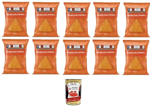 Patriots Nachos Chili Paprika, Paprika-Nachos 10x60gr + Italian Gourmet polpa 400g Patriots Nachos Chili Paprika, Paprika-Nachos 10x60gr + Italian Gourmet polpa 400g von Italian Gourmet E.R.