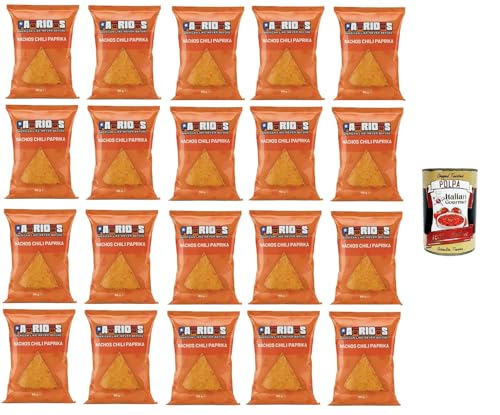 Patriots Nachos Chili Paprika, Paprika-Nachos 20x60gr + Italian Gourmet polpa 400g Patriots Nachos Chili Paprika, Paprika-Nachos 20x60gr + Italian Gourmet polpa 400g von Italian Gourmet E.R.