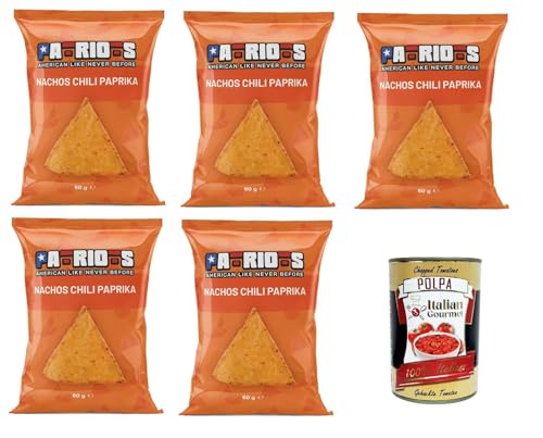 Patriots Nachos Chili Paprika, Paprika-Nachos 5x60gr + Italian Gourmet polpa 400g Patriots Nachos Chili Paprika, Paprika-Nachos 5x60gr + Italian Gourmet polpa 400g von Italian Gourmet E.R.