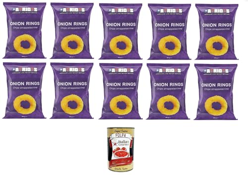 Patriots Onion Rings, patatine alla cipolla Onion Rings, Zwiebelchips 10x40g+ Italian Gourmet polpa 400g Patriots Onion Rings, patatine alla cipolla Onion Rings, Zwiebelchips 10x40g+ Italian Gourmet polpa 400g von Italian Gourmet E.R.