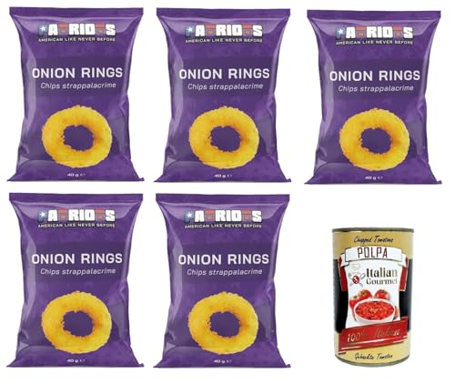 Patriots Onion Rings, patatine alla cipolla Onion Rings, Zwiebelchips 5x40g+ Italian Gourmet polpa 400g Patriots Onion Rings, patatine alla cipolla Onion Rings, Zwiebelchips 5x40g+ Italian Gourmet polpa 400g von Italian Gourmet E.R.