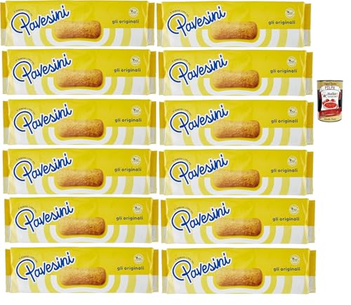 Pavesi Pavesini Classici, Biscotto Leggero per Colazione o Merenda, Leichter Keks zum Frühstück oder Snack, biscuits cookies, 12x 200 g + Italian Gourmet polpa 400g Pavesi Pavesini Classici, Biscotto Leggero per Colazione o Merenda, Leichter Keks zum Frühstück oder Snack, biscuits cookies, 12x 200 g + Italian Gourmet polpa 400g von Italian Gourmet E.R.