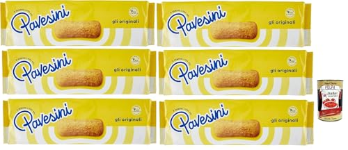 Pavesi Pavesini Classici, Biscotto Leggero per Colazione o Merenda, Leichter Keks zum Frühstück oder Snack, biscuits cookies, 6x 200 g + Italian Gourmet polpa 400g Pavesi Pavesini Classici, Biscotto Leggero per Colazione o Merenda, Leichter Keks zum Frühstück oder Snack, biscuits cookies, 6x 200 g + Italian Gourmet polpa 400g von Italian Gourmet E.R.