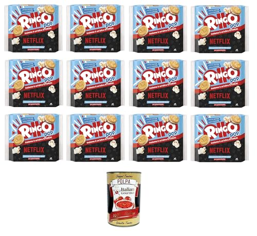 Pavesi Ringo Pop Kekse gefüllt mit Sahne mit Popcorngeschmack -12x 165 gr+ Italian Gourmet polpa 400g Pavesi Ringo Pop Kekse gefüllt mit Sahne mit Popcorngeschmack -12x 165 gr+ Italian Gourmet polpa 400g von Italian Gourmet E.R.