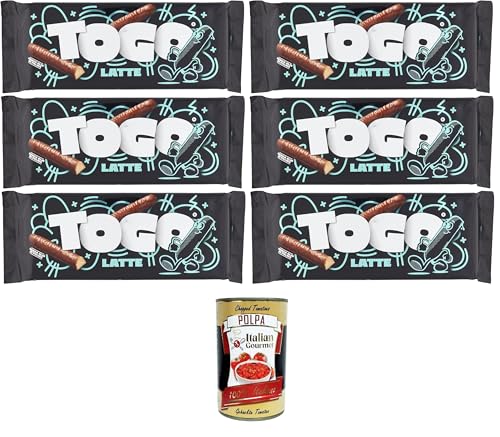 Pavesi Snack Togo Classic Milk, Keks überzogen mit Milchschokolade - 6 x 120 gr+ Italian Gourmet polpa 400gr Pavesi Snack Togo Classic Milk, Keks überzogen mit Milchschokolade - 6 x 120 gr+ Italian Gourmet polpa 400gr von Italian Gourmet E.R.