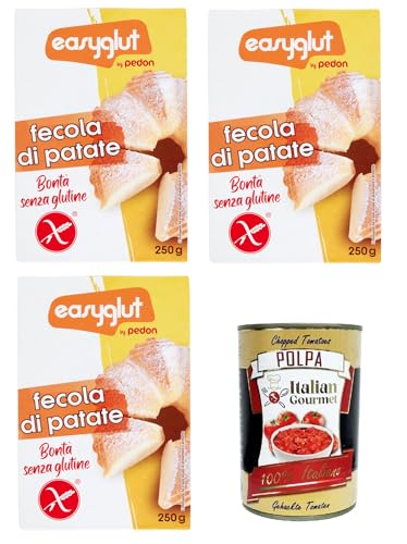 Pedon Easyglut Fecola di Patate Pedon Easyglut Kartoffelstärke 3x250gr +Italian Gourmet Polpa di Pomodoro 400gr Pedon Easyglut Fecola di Patate Pedon Easyglut Kartoffelstärke 3x250gr +Italian Gourmet Polpa di Pomodoro 400gr von Italian Gourmet E.R.