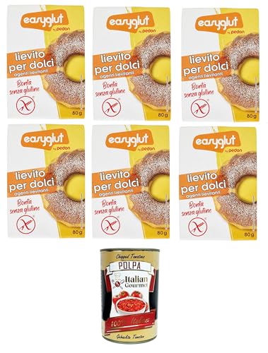 Pedon Easyglut Lievito per dolci senza glutine Glutenfreies Backpulver 6x80gr +Italian Gourmet Polpa di Pomodoro 400gr Pedon Easyglut Lievito per dolci senza glutine Glutenfreies Backpulver 6x80gr +Italian Gourmet Polpa di Pomodoro 400gr von Italian Gourmet E.R.