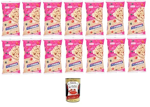 Performa Snacks von Vollkorn Reis mit Weißer Schokolade und Beeren Vollkorn Reiskuchen im 4er-Pack Frischespartaschen mit je 2 Keksen 14x132g+ Italian Gourmet polpa 400g Performa Snacks von Vollkorn Reis mit Weißer Schokolade und Beeren Vollkorn Reiskuchen im 4er-Pack Frischespartaschen mit je 2 Keksen 14x132g+ Italian Gourmet polpa 400g von Italian Gourmet E.R.
