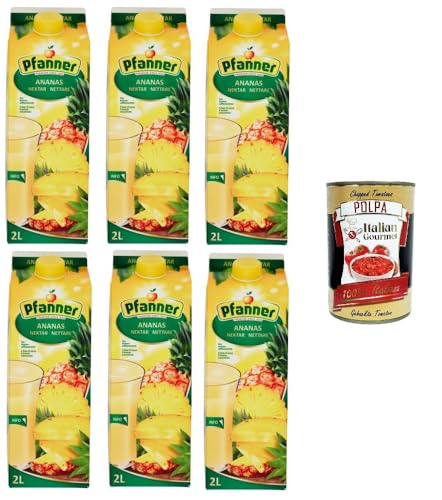 Pfanner Nettare auf Basis von Ananas-Succo-Konzentrat 6x2lt+ Italian Gourmet polpa 400g Pfanner Nettare auf Basis von Ananas-Succo-Konzentrat 6x2lt+ Italian Gourmet polpa 400g von Italian Gourmet E.R.