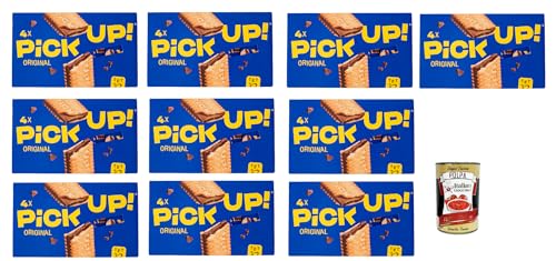 Pick Up Original ,Milchschokoladentafel im Doppelkeks, 10x 112g Packung, Jede Packung enthält 4 Kekse à 28g + Italian Gourmet Polpa di Pomodoro 400g Dose Pick Up Original ,Milchschokoladentafel im Doppelkeks, 10x 112g Packung, Jede Packung enthält 4 Kekse à 28g + Italian Gourmet Polpa di Pomodoro 400g Dose von Italian Gourmet E.R.