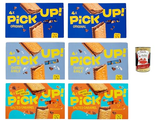 Pick Up Testpaket ,Milchschokoladentafel im Doppelkeks, 6x 112g Packung, Jede Packung enthält 4 Kekse à 28g + Italian Gourmet Polpa di Pomodoro 400g Dose Pick Up Testpaket ,Milchschokoladentafel im Doppelkeks, 6x 112g Packung, Jede Packung enthält 4 Kekse à 28g + Italian Gourmet Polpa di Pomodoro 400g Dose von Italian Gourmet E.R.