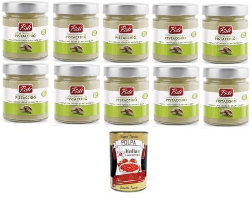 Pistì Crema Spalmabile al Pistacchio con "Pistacchio Verde di Bronte Dop" Pistazien-Aufstrichcreme mit „Grünen Pistazien von Bronte Dop“ 10x200gr + Italian Gourmet polpa 400g Pistì Crema Spalmabile al Pistacchio con "Pistacchio Verde di Bronte Dop" Pistazien-Aufstrichcreme mit „Grünen Pistazien von Bronte Dop“ 10x200gr + Italian Gourmet polpa 400g von Italian Gourmet E.R.