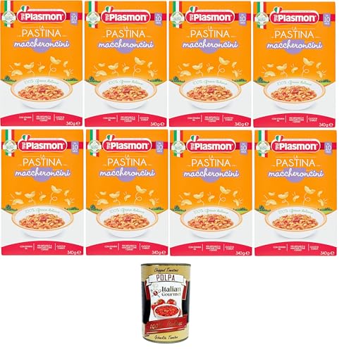 Plasmon La Pastina Maccheroncini Babynudeln seit mehr als 10 Monaten 8x300gr + Italian Gourmet polpa 400g Plasmon La Pastina Maccheroncini Babynudeln seit mehr als 10 Monaten 8x300gr + Italian Gourmet polpa 400g von Italian Gourmet E.R.