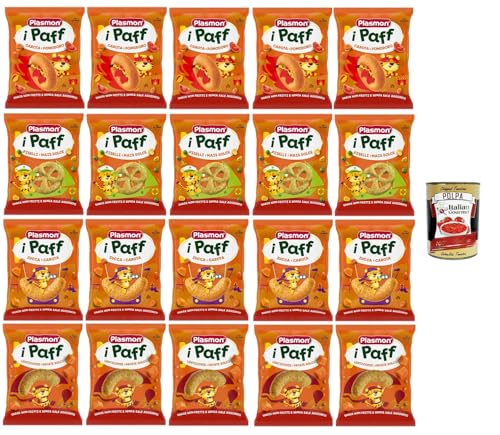 Plasmon Snack i Paff Testpaket Snacks, nicht frittiert und ohne Salzzusatz, perfekt für die kleinen Hände Ihres Kindes 20x15gr + Italian Gourmet polpa 400g Plasmon Snack i Paff Testpaket Snacks, nicht frittiert und ohne Salzzusatz, perfekt für die kleinen Hände Ihres Kindes 20x15gr + Italian Gourmet polpa 400g von Italian Gourmet E.R.