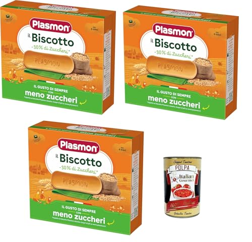 Plasmon il Biscotto -30% Zuccheri, 3x 320 g, 100% Grano Italiano Selezionato + Italian Gourmet polpa 400g Plasmon il Biscotto -30% Zuccheri, 3x 320 g, 100% Grano Italiano Selezionato + Italian Gourmet polpa 400g von Italian Gourmet E.R.