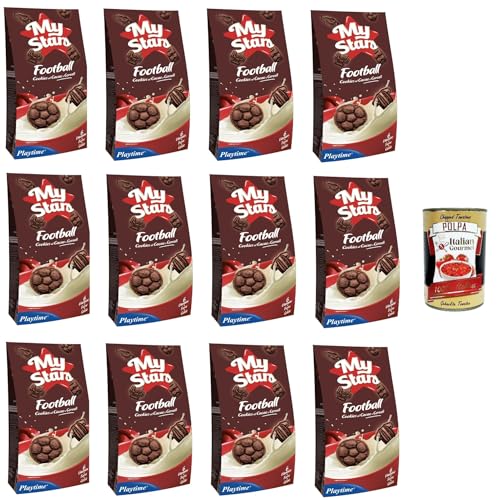 Playtime Football Biscotti al cacao e cerali Football Kakao- und Müslikekse 12x 275gr + Italian Gourmet polpa 400g Playtime Football Biscotti al cacao e cerali Football Kakao- und Müslikekse 12x 275gr + Italian Gourmet polpa 400g von Italian Gourmet E.R.