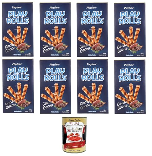 Playtime- PlayRolls Kakaogeschmack 8x 150gr + Italian Gourmet polpa 400g Playtime- PlayRolls Kakaogeschmack 8x 150gr + Italian Gourmet polpa 400g von Italian Gourmet E.R.