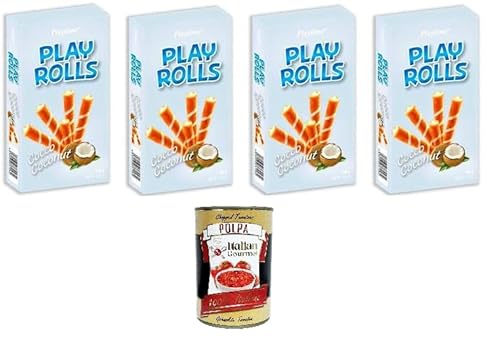 Playtime- PlayRolls Kokosgeschmack 4x150gr + Italian Gourmet polpa 400g Playtime- PlayRolls Kokosgeschmack 4x150gr + Italian Gourmet polpa 400g von Italian Gourmet E.R.