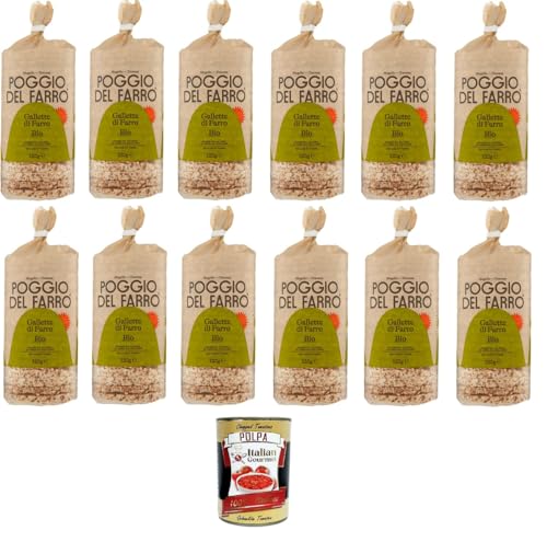 Poggio Del Farro Gallette di Farro Dinkelkekse, 12x120g+ Italian Gourmet polpa 400g Poggio Del Farro Gallette di Farro Dinkelkekse, 12x120g+ Italian Gourmet polpa 400g von Italian Gourmet E.R.
