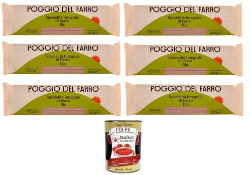 Poggio del Farro Spaghetti Specialità Integrale Di Farro Vollkorn-Dinkel-Spezialität 6x500gr + Italian Gourmet polpa 400g Poggio del Farro Spaghetti Specialità Integrale Di Farro Vollkorn-Dinkel-Spezialität 6x500gr + Italian Gourmet polpa 400g von Italian Gourmet E.R.