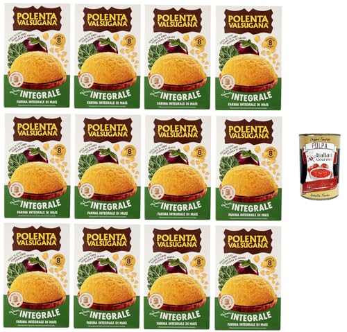 Polenta Valsugana L'integrale Vollkorn-Maismehl 12x 330Gr + Italian Gourmet polpa 400g Polenta Valsugana L'integrale Vollkorn-Maismehl 12x 330Gr + Italian Gourmet polpa 400g von Italian Gourmet E.R.