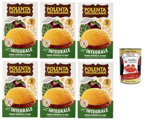 Polenta Valsugana L'integrale Vollkorn-Maismehl 6x 330Gr + Italian Gourmet polpa 400g Polenta Valsugana L'integrale Vollkorn-Maismehl 6x 330Gr + Italian Gourmet polpa 400g von Italian Gourmet E.R.