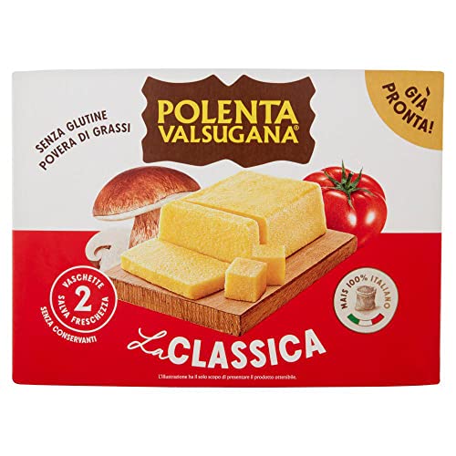 Polenta Valsugana La Classica Fertiggericht mit 100% italienischem Mais 1200g Packung von Italian Gourmet E.R.