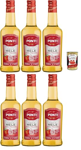 Ponti, Aceto di Mele 100% Italiane, Apfelessig mit einem sanften und harmonischen Geschmack, 5% Säure, ideal für das Aromatisieren Ihrer Salate und Fleisch, 6x 500 ml + Italian Gourmet polpa 400g Ponti, Aceto di Mele 100% Italiane, Apfelessig mit einem sanften und harmonischen Geschmack, 5% Säure, ideal für das Aromatisieren Ihrer Salate und Fleisch, 6x 500 ml + Italian Gourmet polpa 400g von Italian Gourmet E.R.